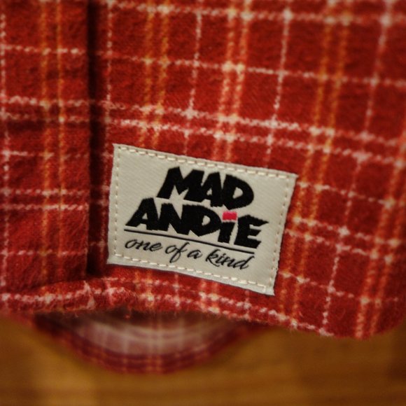 One-of-a-Kind Vintage Haband Custom Flannel w/ Cow Skull (Unisex - Men's M) - Picture 4 of 6